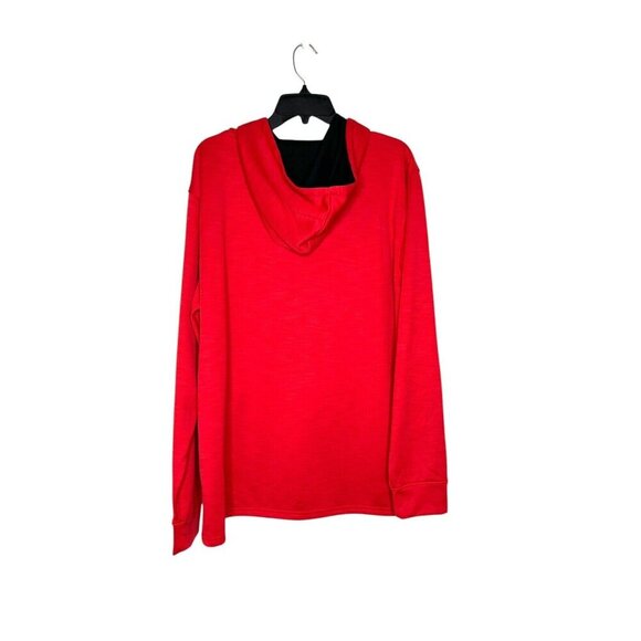 Ohio State Hoodie Mens Sz L OSU Buckeyes Red Varsity Authentic Apparel Fleece - Picture 2 of 8